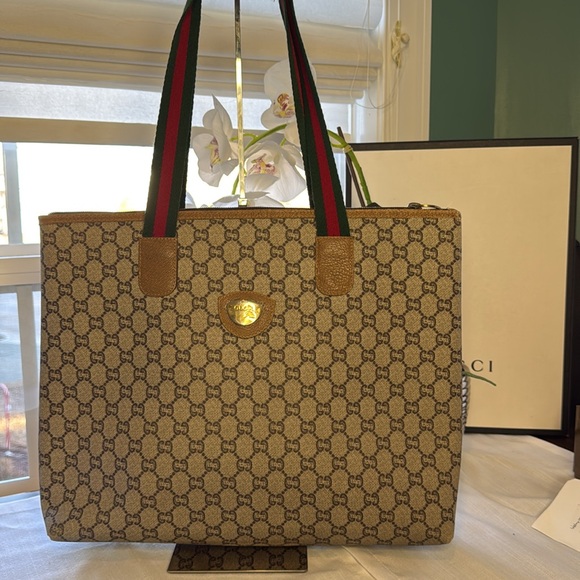 Gucci Handbags - Vintage Gucci Plus Tote Bag